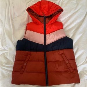 Aeropostale colorblock puffer vest